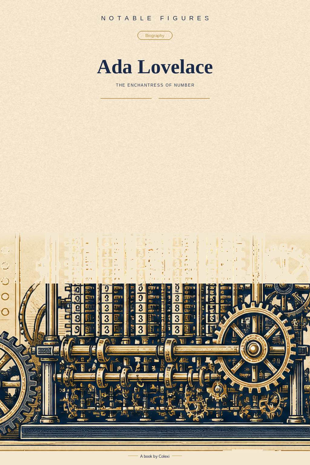 Cover artwork for Ada Lovelace: The Enchantress of Number