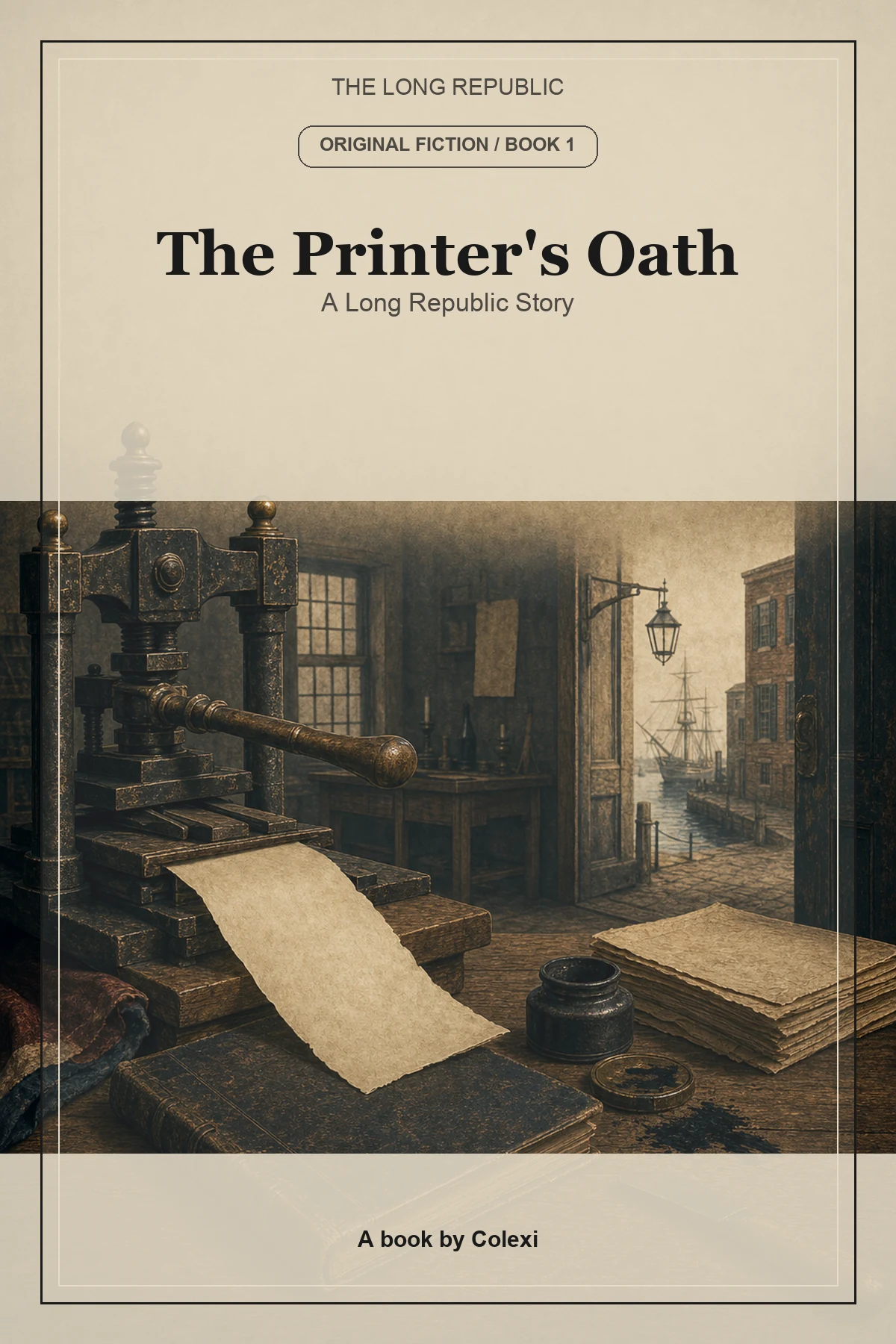 Cover artwork for The Printer's Oath