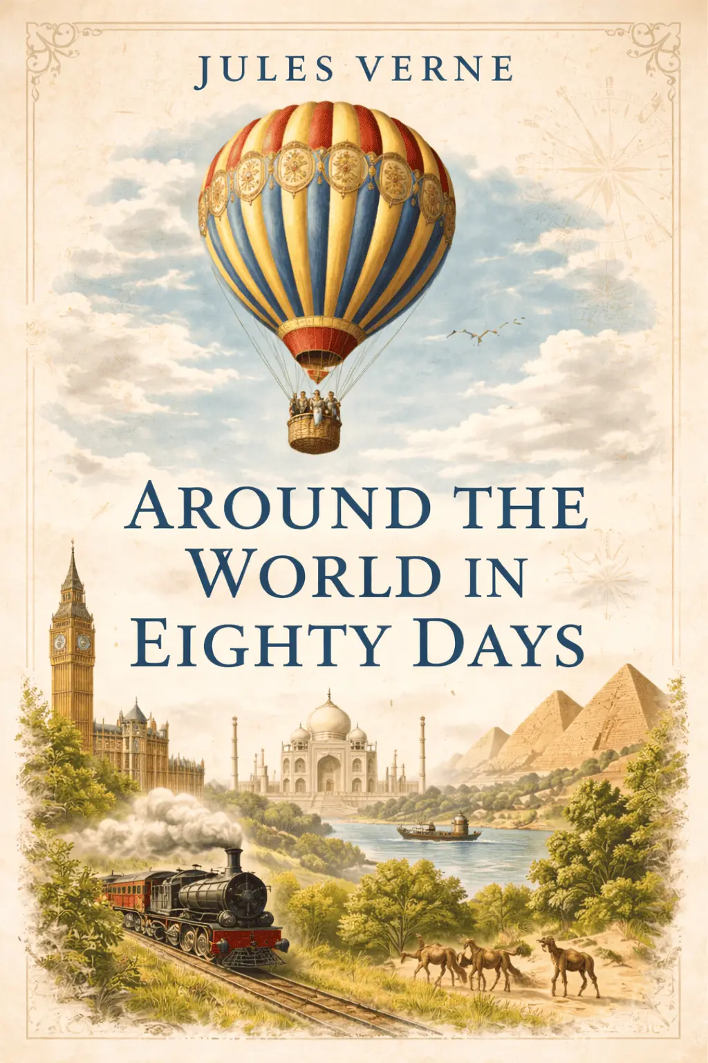 Cover artwork for Around the World in Eighty Days