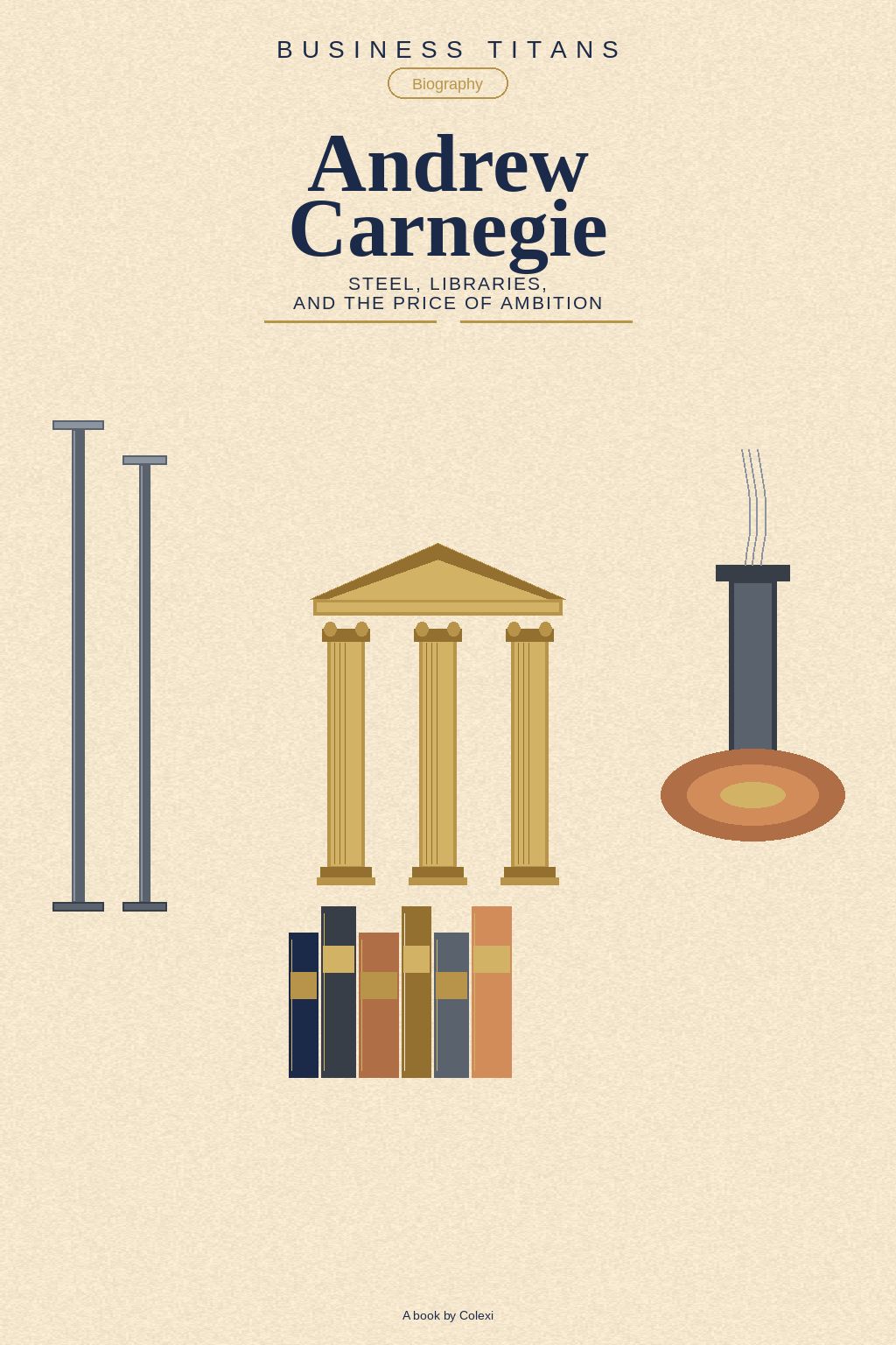 Cover artwork for Andrew Carnegie: Steel, Libraries, and the Price of Ambition