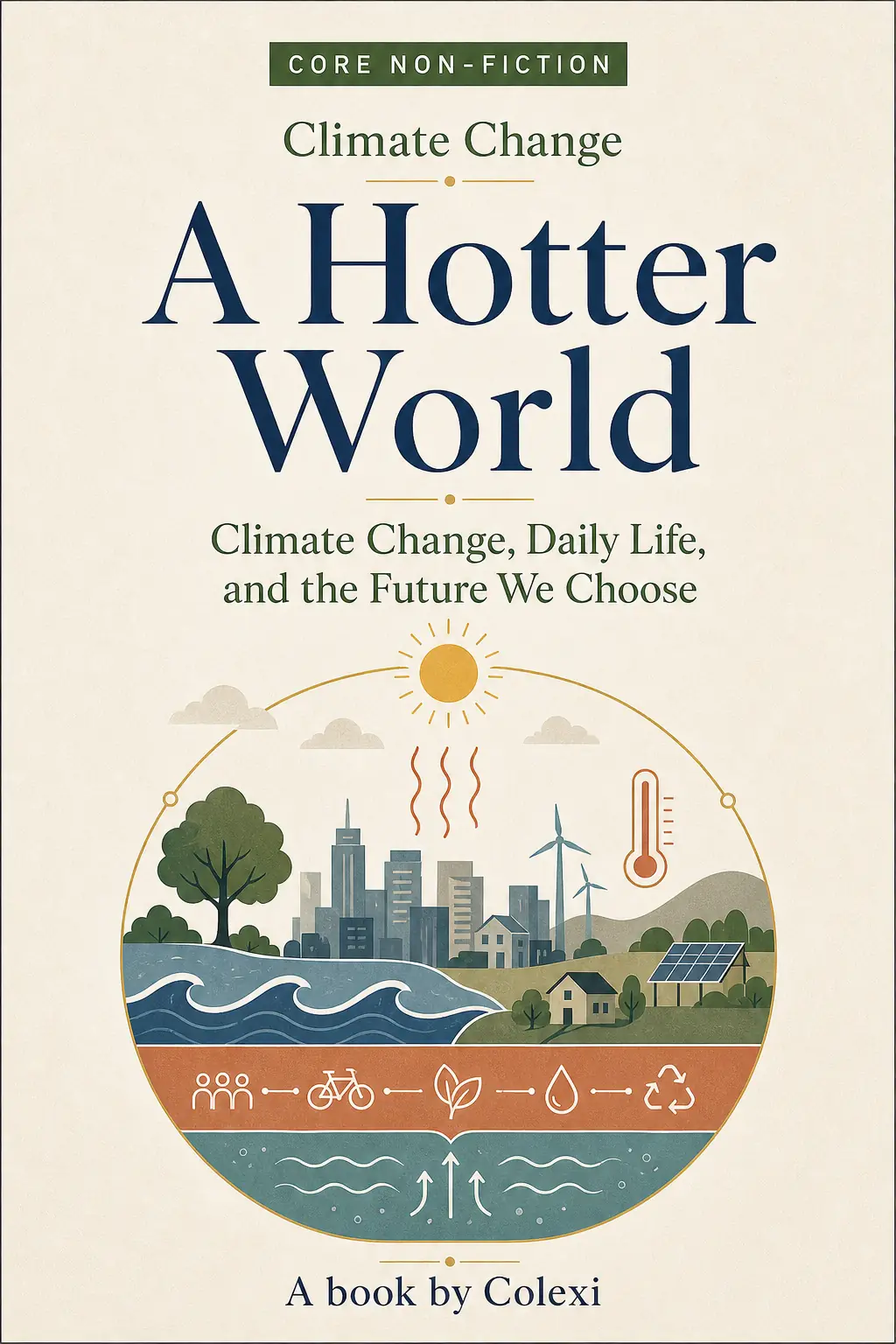 Cover artwork for A Hotter World: Climate Change, Daily Life, and the Future We Choose